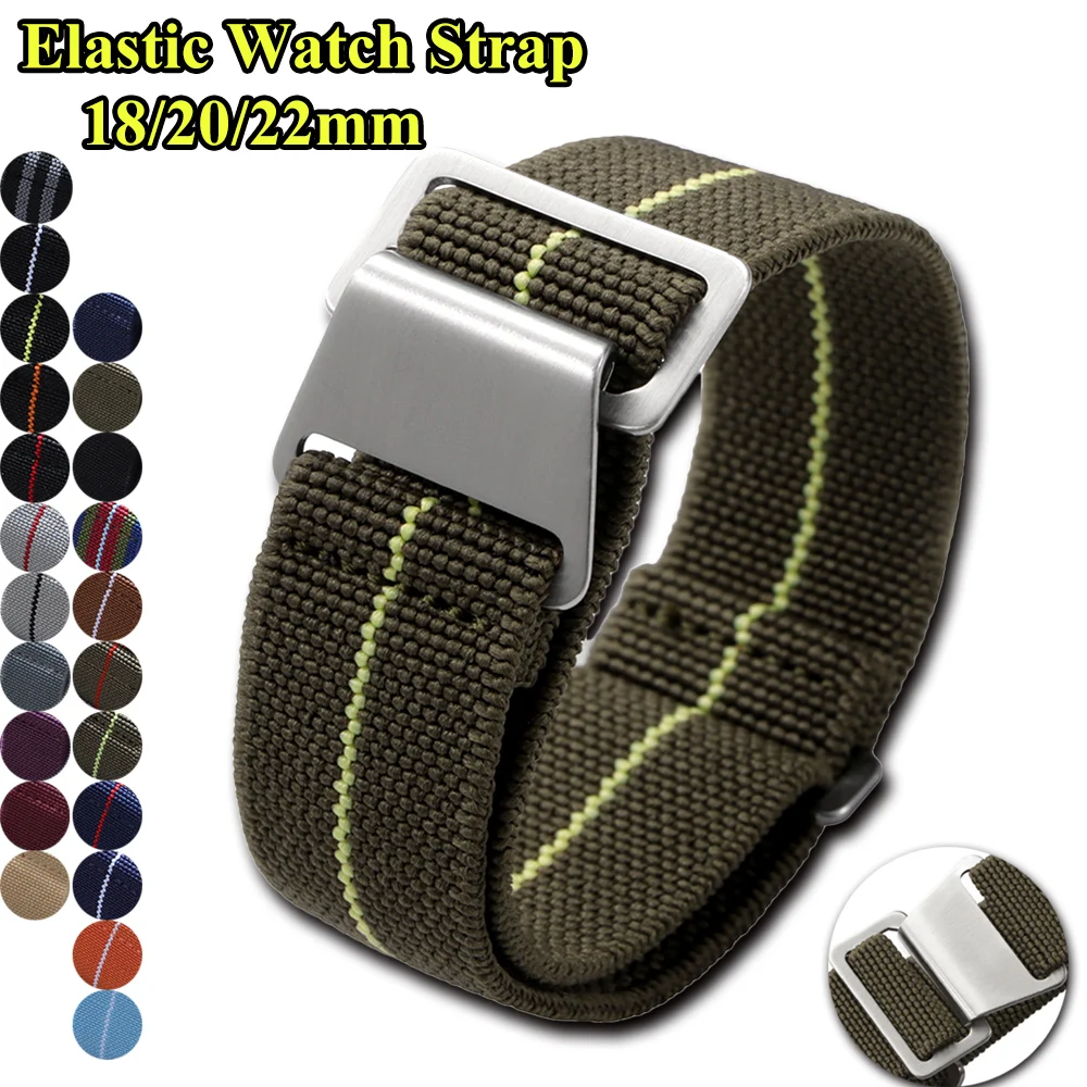 Elastic Watch Strap 18mm 20mm  - đánh giá và giá Nato Strap Nylon