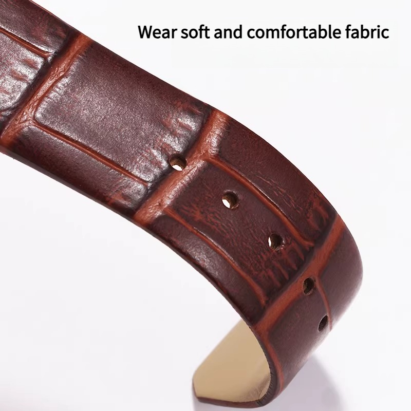 Curved leather watch strap wom - đánh giá và giá Omega Watch Constellation