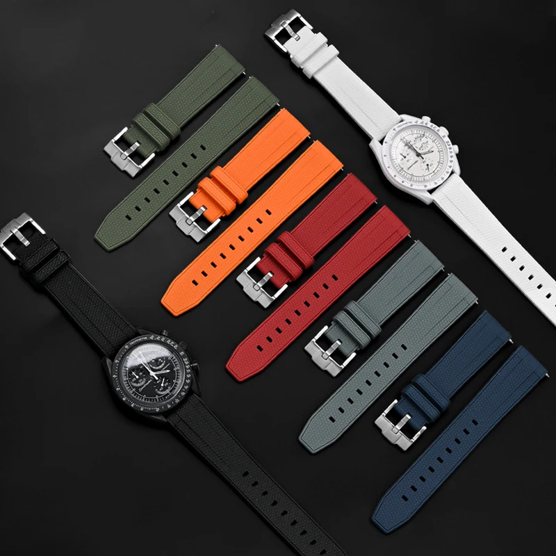 20mm 22mm Liquid Silicone Stra - đánh giá và giá Omega Watch Seamaster
