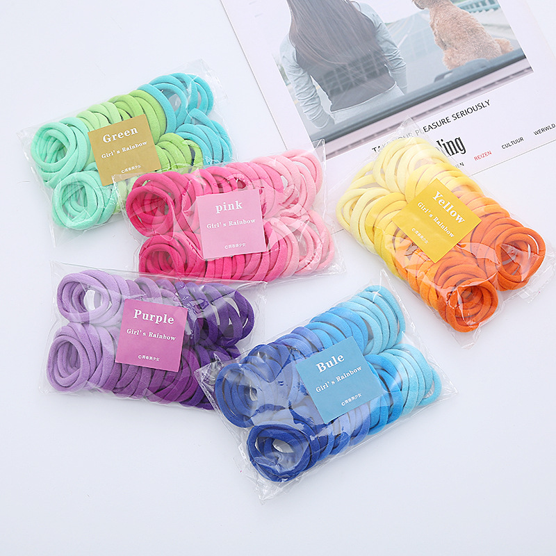 50PCS/Set Women Girls Basic Ha - đánh giá và giá Silicone Band Women
