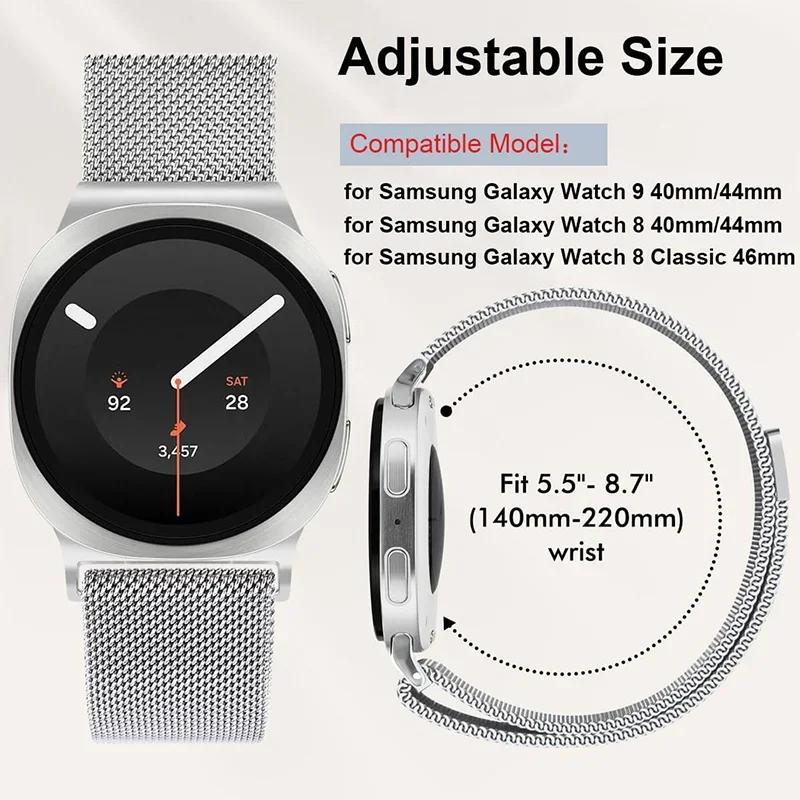 Metal Milanese Strap For Samsu - đánh giá và giá Milanese Loop Magnetic