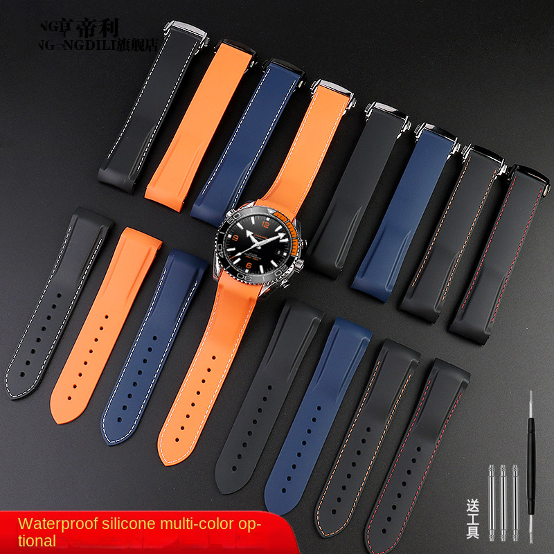 22mm silicone strap For Omega  - đánh giá và giá Omega Watch Seamaster
