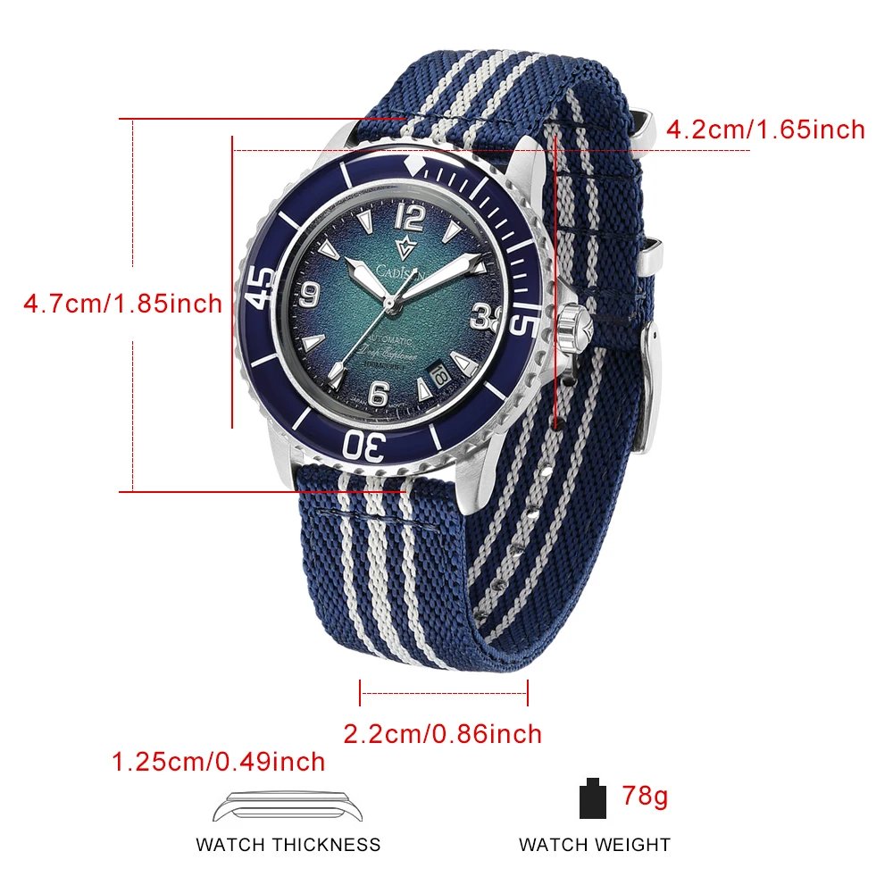 CADISEN Deep Explorer MIYOTA 8 - đánh giá và giá Seiko Watch Presage